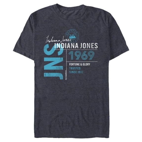 Lucasfilm Indiana Jones and the Dial of Destiny 1969 Trusted - Short Sleeve Blended T-Shirt for Adults - Customized-Navy Heather