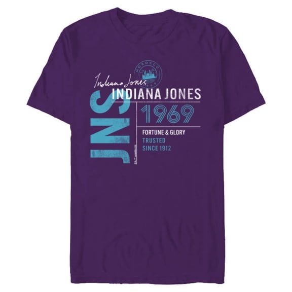 Lucasfilm Indiana Jones and the Dial of Destiny 1969 Trusted - Short Sleeve Blended T-Shirt for Adults - Customized-Purple