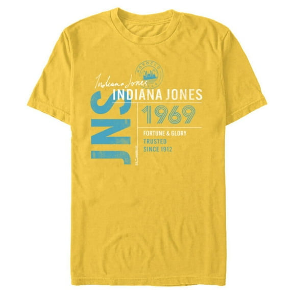 Lucasfilm Indiana Jones and the Dial of Destiny 1969 Trusted - Short Sleeve Blended T-Shirt for Adults - Customized-Yellow