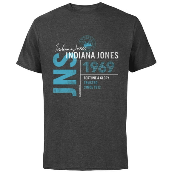 Lucasfilm Indiana Jones and the Dial of Destiny 1969 Trusted - Short Sleeve Cotton T-Shirt for Adults - Customized-Charcoal