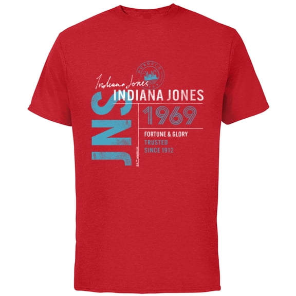 Lucasfilm Indiana Jones and the Dial of Destiny 1969 Trusted - Short Sleeve Cotton T-Shirt for Adults - Customized-Red