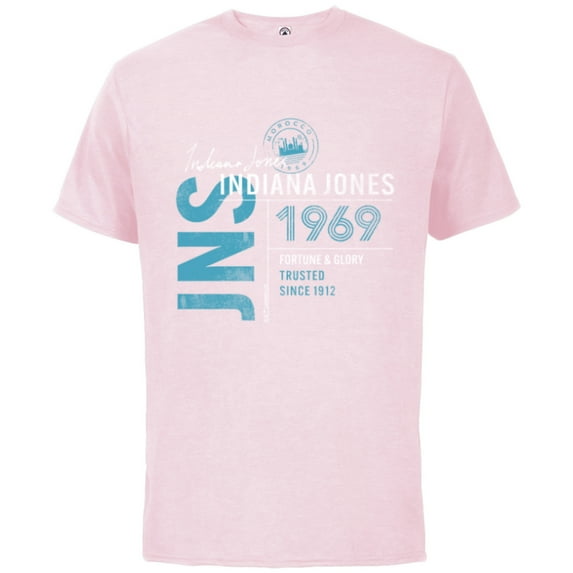 Lucasfilm Indiana Jones and the Dial of Destiny 1969 Trusted - Short Sleeve Cotton T-Shirt for Adults - Customized-Soft Pink