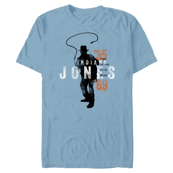 Lucasfilm Indiana Jones and the Dial of Destiny ’35 – ‘69 - Short Sleeve Blended T-Shirt for Adults - Customized-Ocean Blue