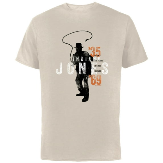 Lucasfilm Indiana Jones and the Dial of Destiny ’35 – ‘69 - Short Sleeve Cotton T-Shirt for Adults - Customized-Natural
