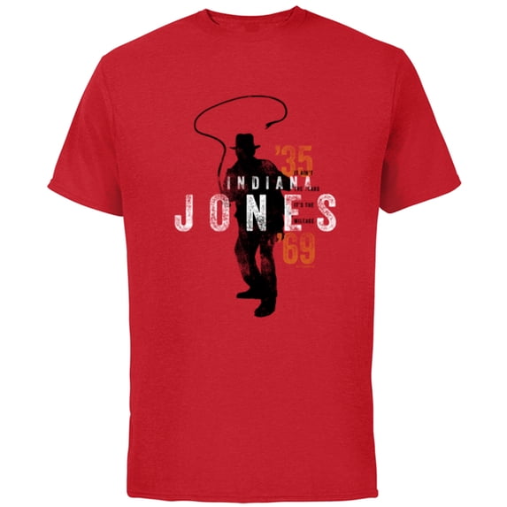 Lucasfilm Indiana Jones and the Dial of Destiny ’35 – ‘69 - Short Sleeve Cotton T-Shirt for Adults - Customized-Red