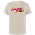 thumbnail image 1 of Lucasfilm Indiana Jones and the Dial of Destiny ‘60s Logo - Short Sleeve Cotton T-Shirt for Adults - Customized-Putty, 1 of 5