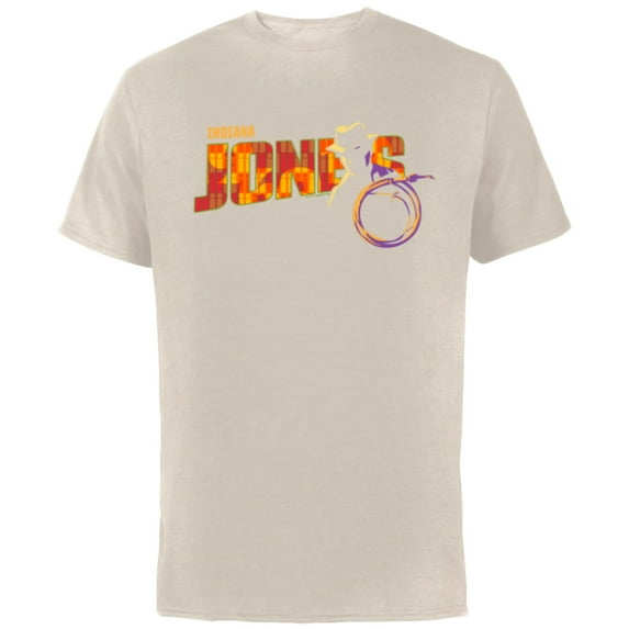 Lucasfilm Indiana Jones and the Dial of Destiny ‘60s Name - Short Sleeve Cotton T-Shirt for Adults - Customized-Natural