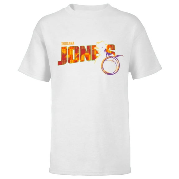 Lucasfilm Indiana Jones and the Dial of Destiny ‘60s Name - Short Sleeve T-Shirt for Kids - Customized-White