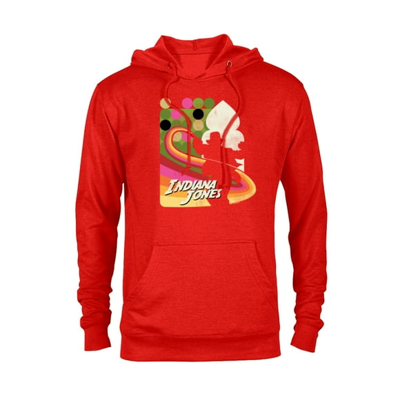 Lucasfilm Indiana Jones and the Dial of Destiny ‘60s Whip - Pullover Hoodie for Adults - Customized-Red