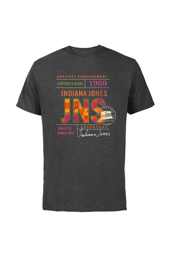 Lucasfilm Indiana Jones and the Dial of Destiny ’69 Artifact - Short Sleeve Cotton T-Shirt for Adults - Customized-Charcoal