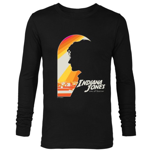 Lucasfilm Indiana Jones and the Dial of Destiny Helena Sun - Long Sleeve T-Shirt for Men - Customized-Black