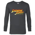 thumbnail image 1 of Lucasfilm Indiana Jones and the Dial of Destiny Movie Logo - Long Sleeve T-Shirt for Men - Customized-Charcoal Heather, 1 of 5