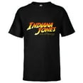thumbnail image 1 of Lucasfilm Indiana Jones and the Dial of Destiny Movie Logo - Short Sleeve T-Shirt for Kids - Customized-Black, 1 of 5