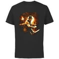 thumbnail image 1 of Lucasfilm Indiana Jones and the Temple of Doom with Whip - Short Sleeve Cotton T-Shirt for Adults - Customized-Black, 1 of 5
