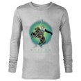 thumbnail image 1 of Lucasfilm Willow Movie General Kael on Horse Illustrated - Long Sleeve T-Shirt for Men - Customized-Athletic Heather, 1 of 5