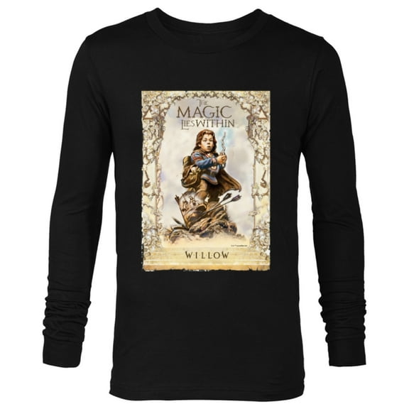 Lucasfilm Willow Movie The Magic Lies Within Archway Battle - Long Sleeve T-Shirt for Men - Customized-Black