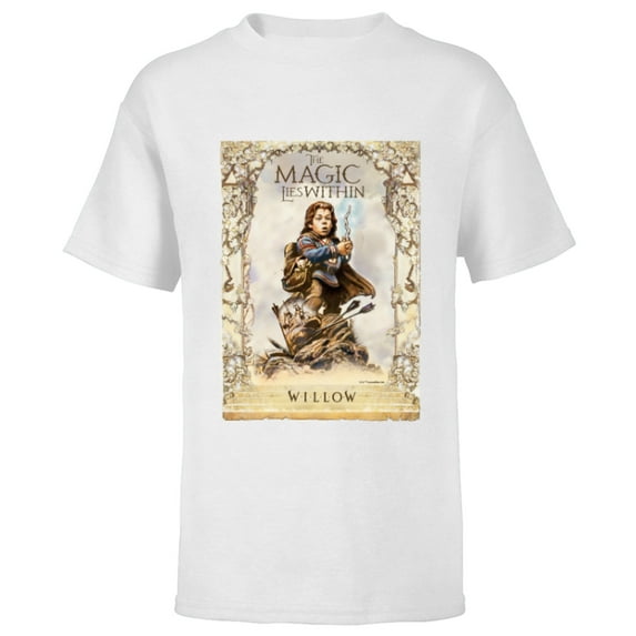 Lucasfilm Willow Movie The Magic Lies Within Archway Battle - Short Sleeve T-Shirt for Kids - Customized-White