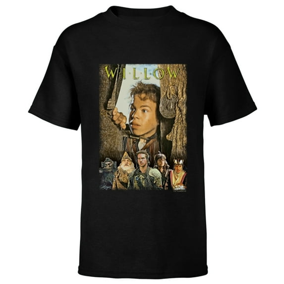 Lucasfilm Willow Movie The Magic Lies Within - Short Sleeve T-Shirt for Kids - Customized-Black