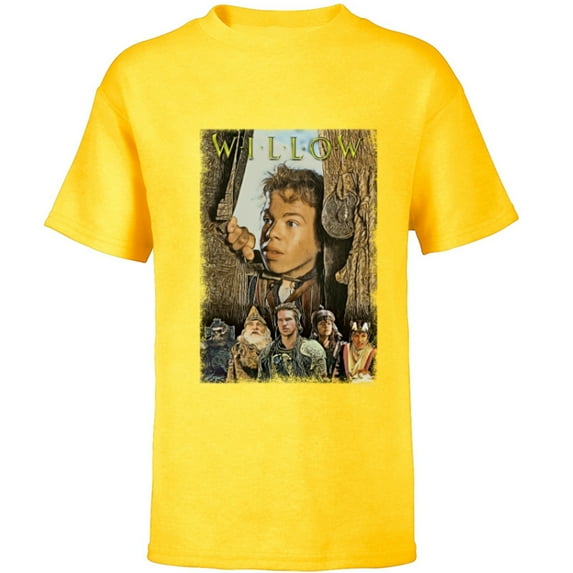 Lucasfilm Willow Movie The Magic Lies Within - Short Sleeve T-Shirt for Kids - Customized-Yellow