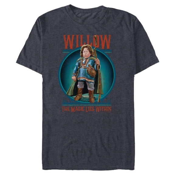Lucasfilm Willow Movie Unlikely Hero The Magic Lies Within - Short Sleeve Blended T-Shirt for Adults - Customized-Navy Heather