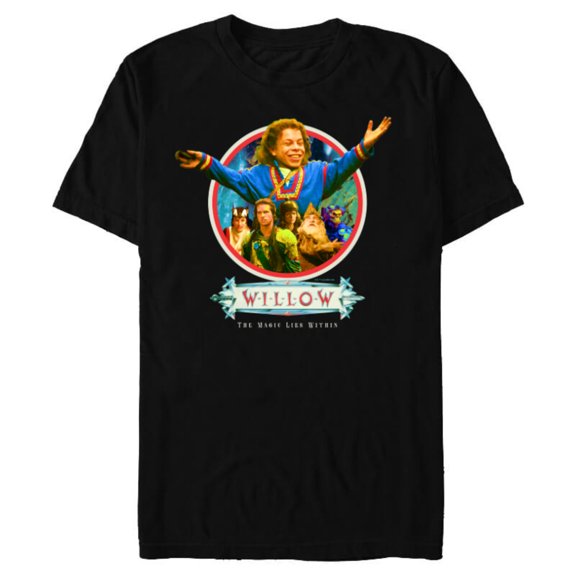 Lucasfilm Willow Movie Willow Ufgood Triumphant - Short Sleeve Blended T-Shirt for Adults - Customized-Black