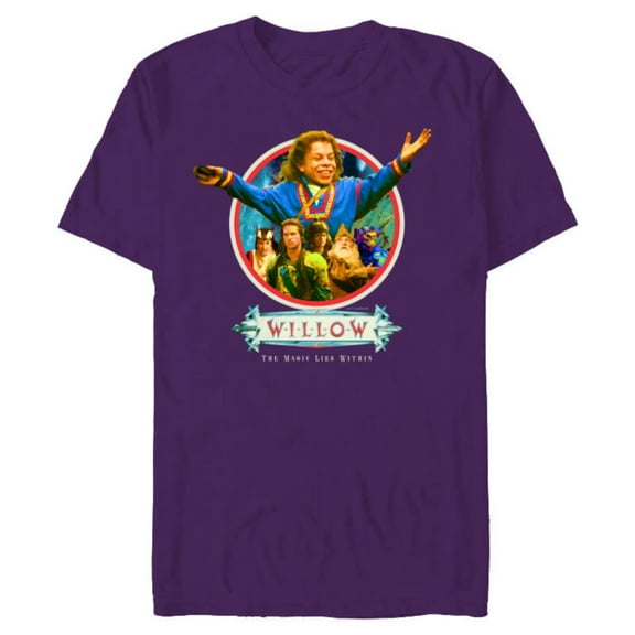 Lucasfilm Willow Movie Willow Ufgood Triumphant - Short Sleeve Blended T-Shirt for Adults - Customized-Purple