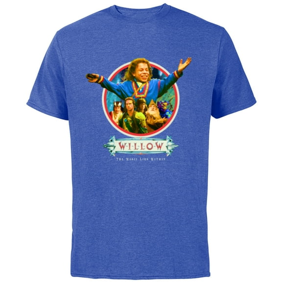 Lucasfilm Willow Movie Willow Ufgood Triumphant - Short Sleeve Cotton T-Shirt for Adults - Customized-Royal Heather