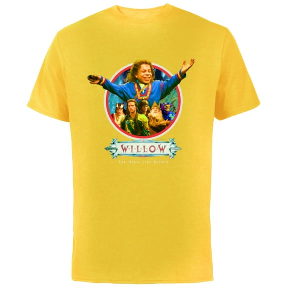 Lucasfilm Willow Movie Willow Ufgood Triumphant - Short Sleeve Cotton T-Shirt for Adults - Customized-Yellow