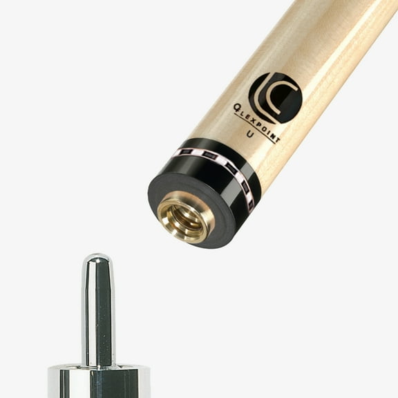 Lucasi Custom OEM Replacement Zero Flexpoint Uniloc 12.75mm Pool Cue Stick Shaft - Checkered Ring