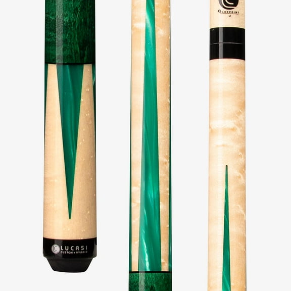 Lucasi LZC18 Green Pool Cue Stick - Zero Flexpoint LD Shaft - Tiger Everest Tip