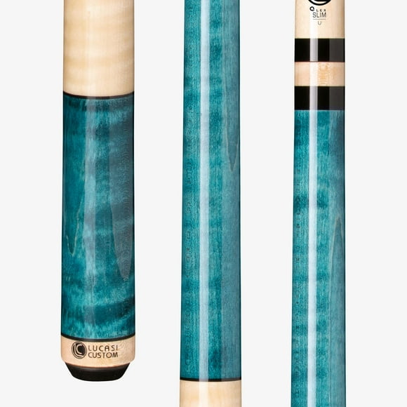 Lucasi LZC3 Teal Pool Cue Stick + Zero Flex Slim LD Shaft + Tiger Everest Tip