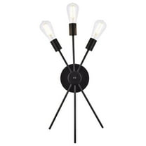 Lucca 11 inch bath sconce in black