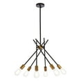 thumbnail image 1 of Lucca 23 inch pendant in black and brass, 1 of 8