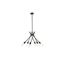 Lucca 23 inch pendant in black