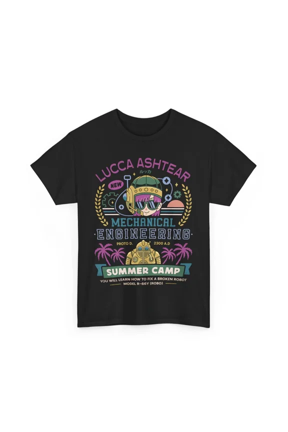 Lucca Ashtear Summer Camp Unisex T-Shirt. Chrono Trigger Video Game. Robo. JRPG.