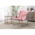 thumbnail image 1 of Luccalily Accent Velvet Single Chair,Upholstered Leisure Accent Living Room Chair, Comfy Armchair with metal frame Metal Legs,Mid-Century Modern Velvet Single Sofa Chair, 1 of 11