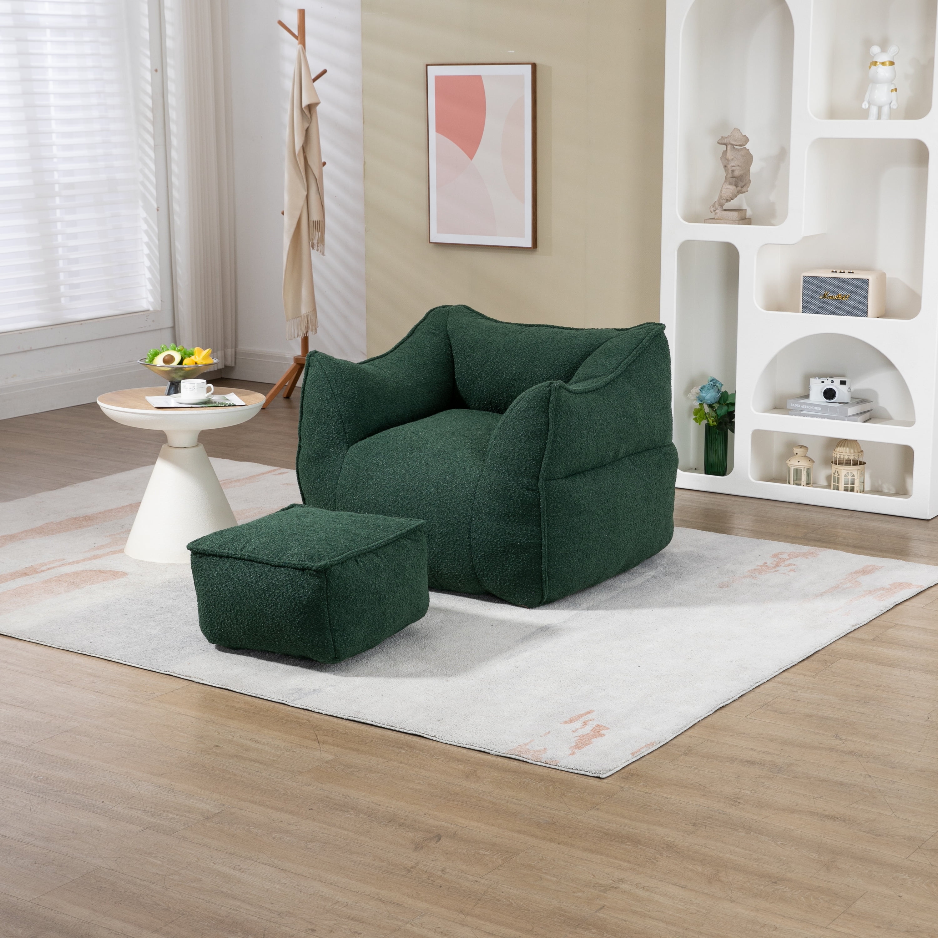 Luccalily Bean Bag Chair Lazy Sofa/Footstool Durable Comfort Lounger