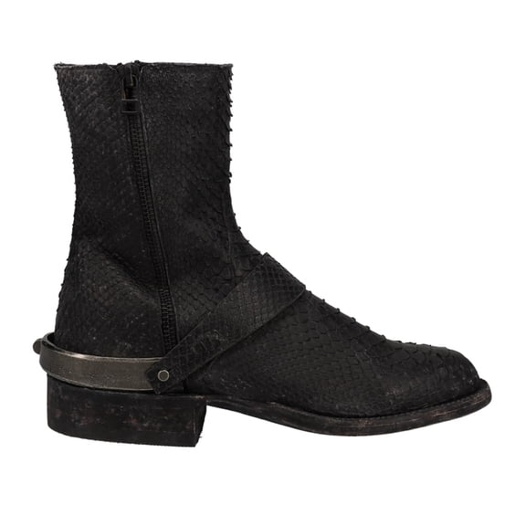 Lucchese Womens Teresita Python Round Toe Cowboy  Mid Calf Dress Boots