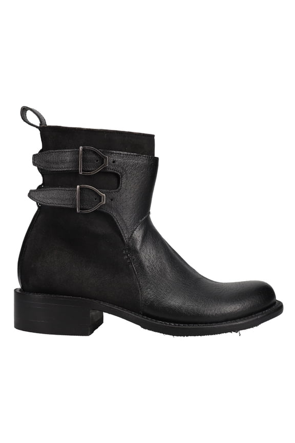 Womens Tulia Boarskin Motorcycle  Ankle Boots