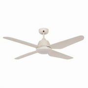 Lucci Air Aria 52 Ceiling Fan with Light and Remote, Modern White LED Ceiling Fan with Lights, Damp Rated, Indoor/Outdoor Ceiling Fan