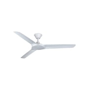 Lucci Air Abyss 56 Outdoor Ceiling Fan with Remote, IP66 Wet Rated Modern White Ceiling Fan with Remote Control, Energy Efficient DC Motor