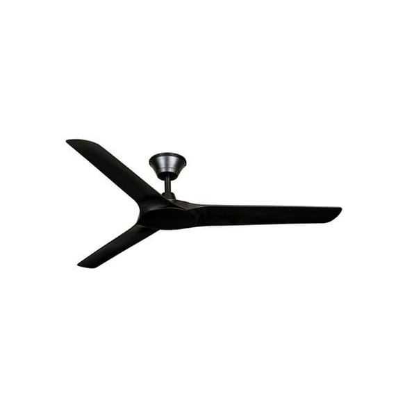 Lucci Air 21321601 Lucci Air Abyss Black 56-inch Indoor/Outdoor Ceiling Fan with Black Blades