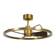 Lucci Air Cessna 28 Ceiling Fan with Light and Remote, Modern LED Ceiling Fan for Bedroom, Energy Efficient DC Motor, Modern Fandelier