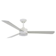 Lucci Air Climate III 52 DC Ceiling Fan with Remote Control, Modern White Ceiling Fan with Reversible Blades