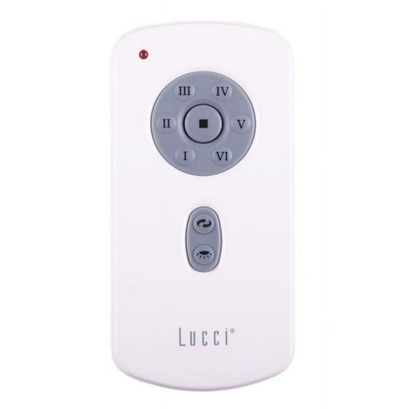 Lucci Air 52052802 Climate White Ceiling Fan Remote Control with Wall Mount