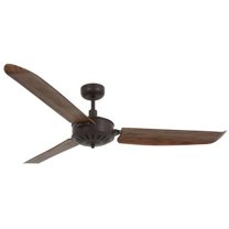 Lucci Air 21101701 56 in. Airfusion Carolina Oil Rubbed Bronze & Dark Koa Ceiling Fan