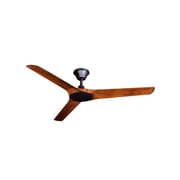 Lucci Air Abyss 56 Outdoor Ceiling Fan with Remote, IP66 Wet Rated Rustic Wood Ceiling Fan with Remote Control, Energy Efficient DC Motor
