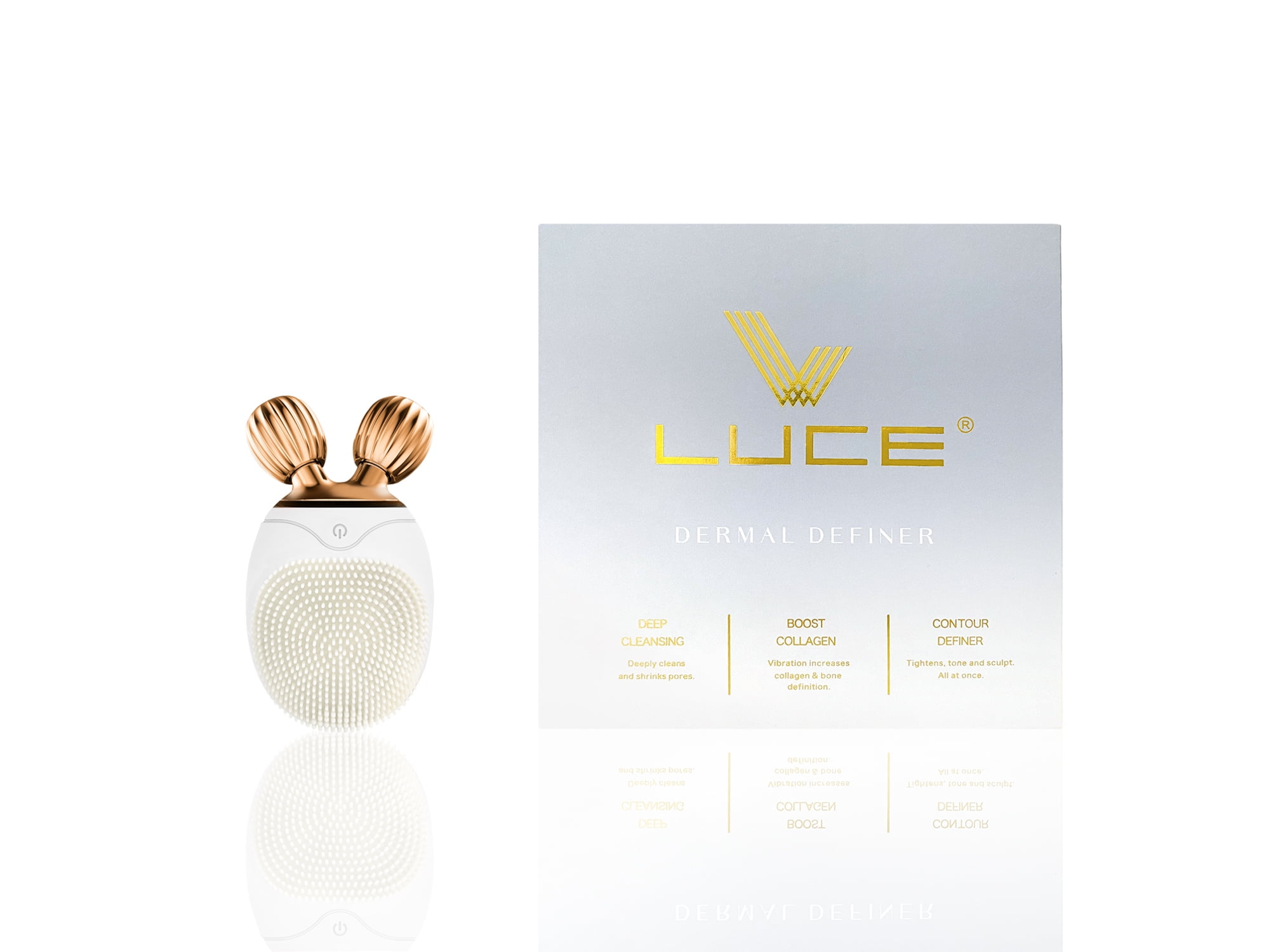 Luce Dermal Definer Anti-aging Facial Cleansing + Roller