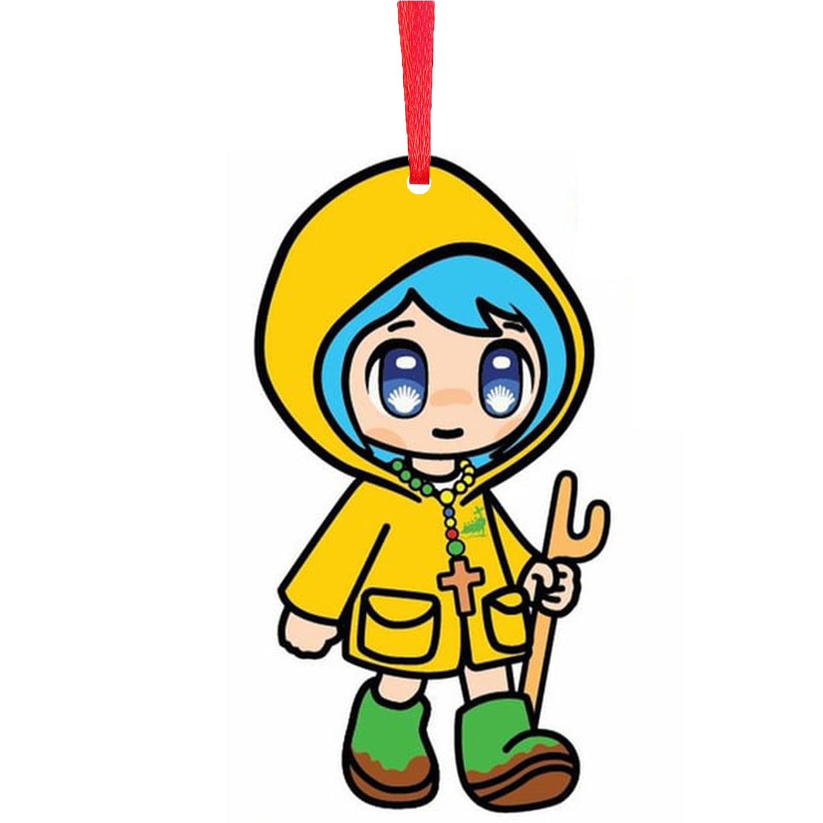 Luce Mascot,2024 Catholic Mascot Christmas Tree Hanging Deco Vatican