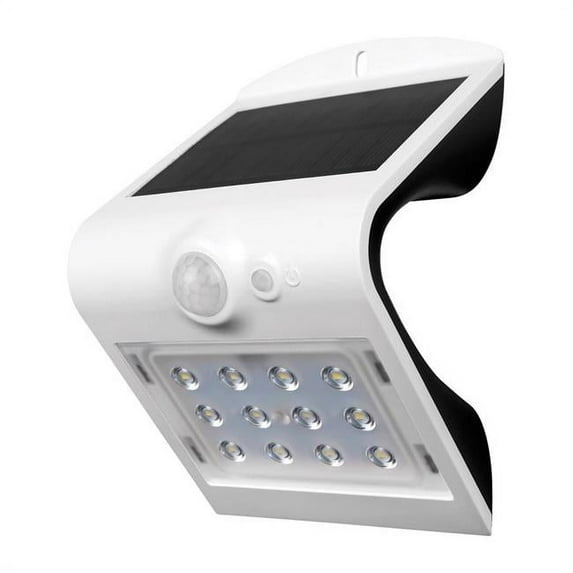 Luceco 3831989 Guardian Led Solar Motion Sensing Wall Light, White